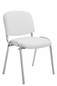 CLP Sedia visitatore Ken C similpelle bianco CLP Sedia visitatore Ken C similpelle bianco