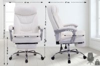 CLP XL Sedia da ufficio Troy bianco CLP XL Sedia da ufficio Troy bianco