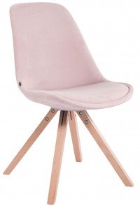 CLP Sedia visitatore Toulouse Samt quadrato - naturale CLP Sedia visitatore Toulouse Samt quadrato - naturale