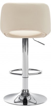 CLP Sgabello da bar Camden similpelle - cromo crema CLP Sgabello da bar Camden similpelle - cromo crema