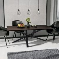 CLP Tischbeine Finney 180x80x72 antik schwarz CLP Tischbeine Finney 180x80x72 antik schwarz