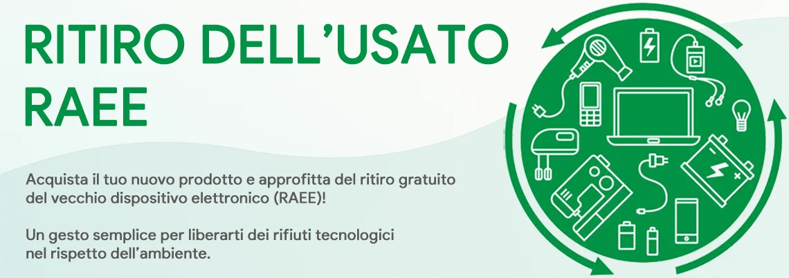 RAEE - Ritiro gratuito usato 1 contro 1
