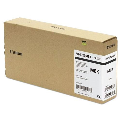 Image of Canon serbatoio inch. matt black pfi-1700mbk x ipf pro 4000 4000s 2100 4100 4100s 610 Materiale di consumo Informatica