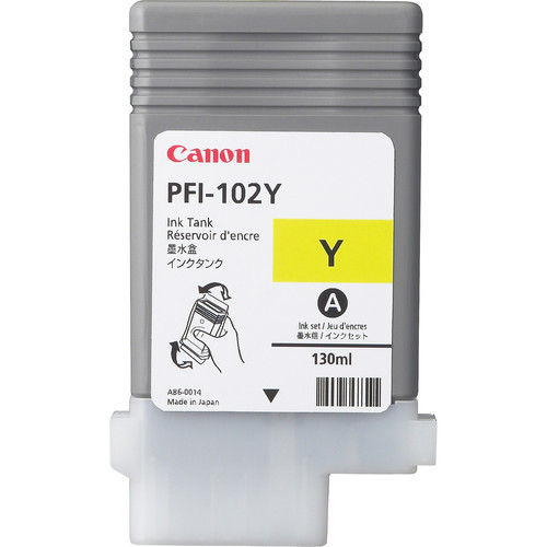 Image of Canon pfi-102y cartuccia giallo per ipf 500 grafica 130ml PFI-102 Materiale di consumo Informatica