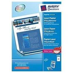 Image of Avery 1298 carta fotogr.a4 170gr laser 200fg. fotografica per stamp.laser 1298