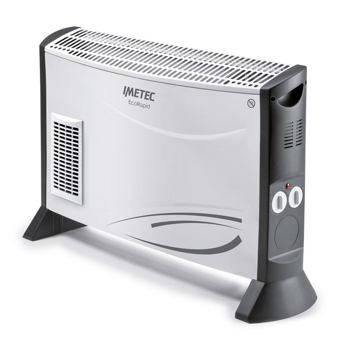 Image of Imetec termoventilatore imetec 4034 eco rapid th1 100 grigio e nero Termoventilatori Climatizzazione