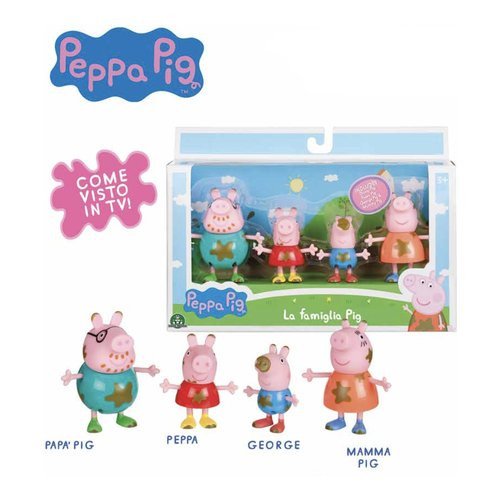 Image of Giochi preziosi peppa pig - set famiglia pozzanghera di fango Peppa Pig - Set Famiglia Pozzanghera Di Fango Bambini & famiglia Console, giochi & giocattoli