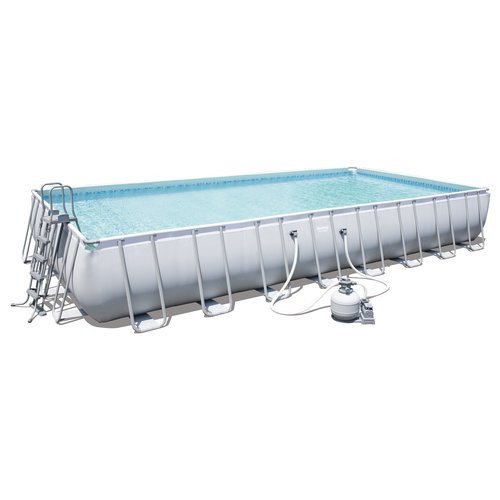 Image of Bestway piscina bestway 56623 power steel rettangolare con accessori Arredo giardino Brico giardino animali