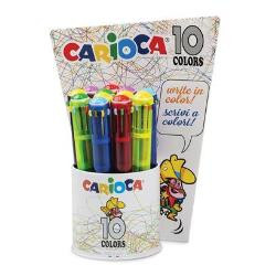 Image of Carioca 10 colors cf12 penna colori fluo da 12 10 COLORS Ufficio scuola cartoleria Ufficio cancelleria