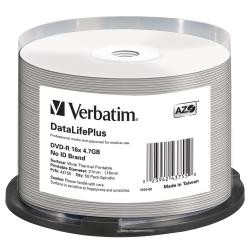 Verbatim 43755 SPINDLE 50 DVD-R THERMAL WHITE Dvd - R