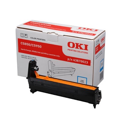 Image of Oki 43870023 tamburo stampa ciano c5850/5950 stampanti e fax laser 43870023 Materiale di consumo Informatica