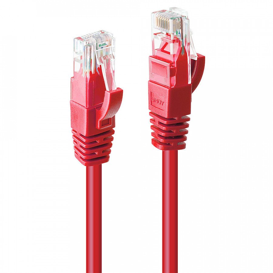 Image of Lindy cavo di rete cat.6 u/utp rosso, 20m Cavo di Rete Cat.6 U/UTP Rosso, 20m Cavi - accessori vari Informatica