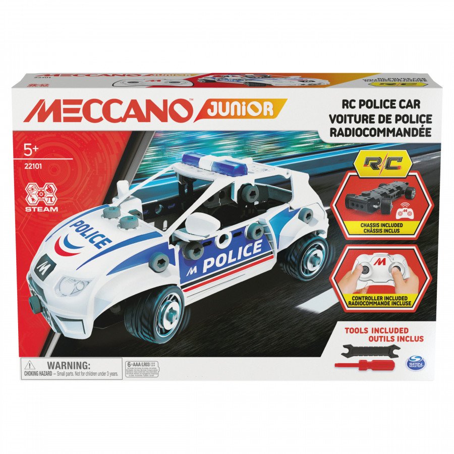 Image of Meccano meccano junior, radiocomando della polizia Bambini & famiglia Console, giochi & giocattoli