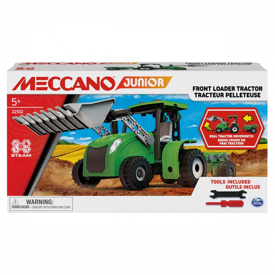 Image of Meccano meccano junior, trattore con ruspa Bambini & famiglia Console, giochi & giocattoli