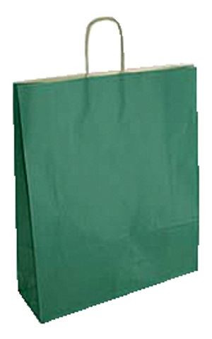 Image of Florio shopper in carta cf25shopper 44x14x50 sealing verde Imballaggio e spedizione Ufficio cancelleria