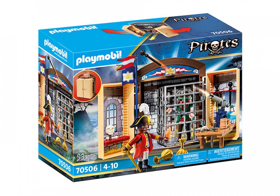 Image of Playmobil play box 'avamposto della marina con pirata' Play Box 'Avamposto della Marina con pirata' Bambini & famiglia Console, giochi & giocattoli
