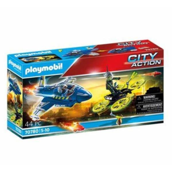 Image of Playmobil jet della polizia e drone Jet della Polizia e drone Bambini & famiglia Console, giochi & giocattoli
