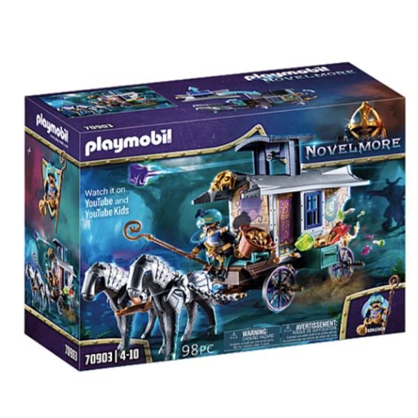 Image of Playmobil violet vale - carrozza del mercante Bambini & famiglia Console, giochi & giocattoli