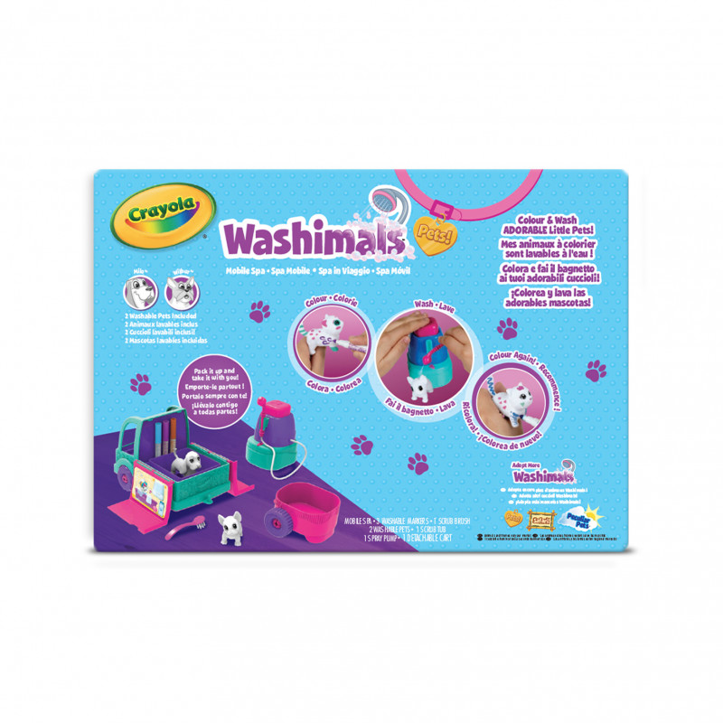 Image of Crayola washimals - spa in viaggio WASHIMALS - Spa in Viaggio Bambini & famiglia Console, giochi & giocattoli