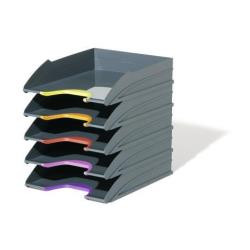 Image of Durable varicolor tray set cf5vaschetta portacorrisp da tavolo VARICOLOR TRAY SET Accessori scrivania e ambiente Ufficio cancelleria