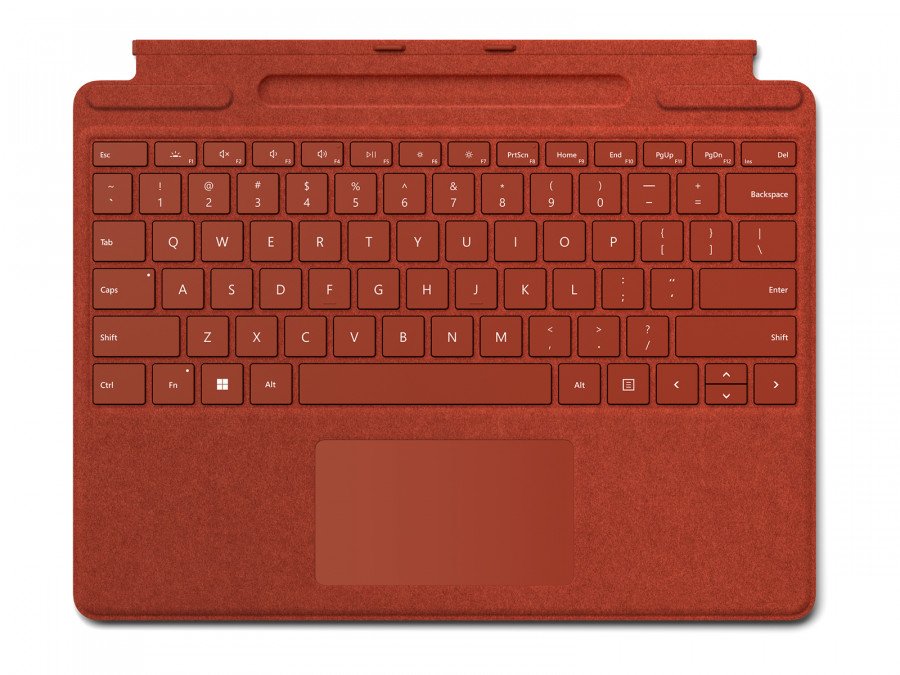 Image of Microsoft surface pro signature keyboard poppy red surface pro signature poppy red Surface Pro Signature Keyboard Poppy red Tablet Informatica