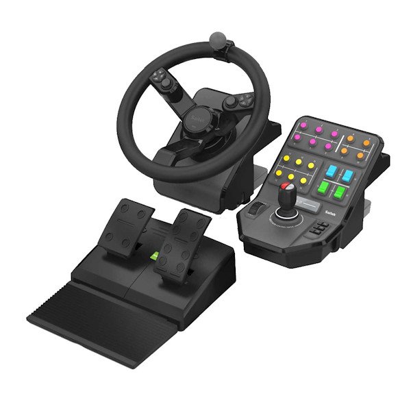 Image of Logitech g farming simulatior controller volante e pedaliera simulatore guida saitek 945 Console/joystick Console, giochi & giocattoli