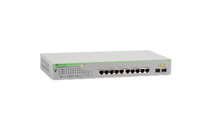 Image of Allied telesis gigabit websmart switch 8xtpoe+ 2x sfp port eu power cord Networking Informatica