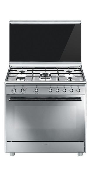Image of Smeg smeg cucina sx91sv9 90x60 inox ventilat tuttoforno, forno elettrico ventilato SX91SV9 Cucine a gas Elettrodomestici