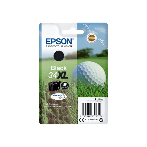 Image of Epson pallina da golf 34xl pallina da golf cartuccia nero t34xl cartucce mpg s1 PALLINA DA GOLF 34XL Materiale di consumo Informatica