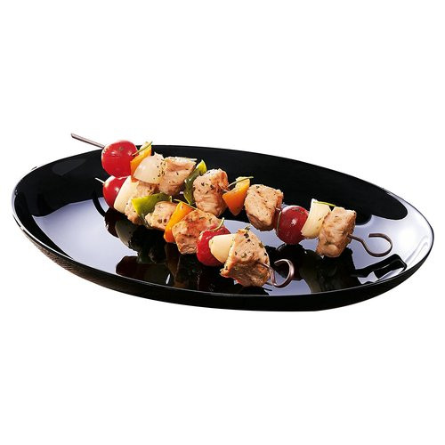 Image of Luminarc barbecue (conf. da 3 pz.) piatto portata luminarc barbecue neropiatto portata lu Casalinghi cucina Casa & cucina