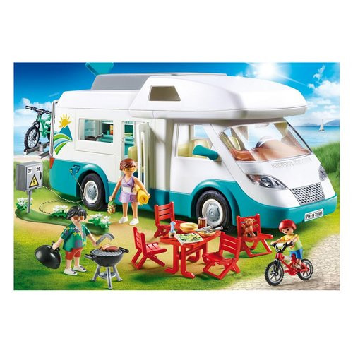 Image of Playmobil camper con famiglia in vacanza costruzioni 70088 camping camper con famiglia Camper con famiglia in vacanza Bambini & famiglia Console, giochi & giocattoli