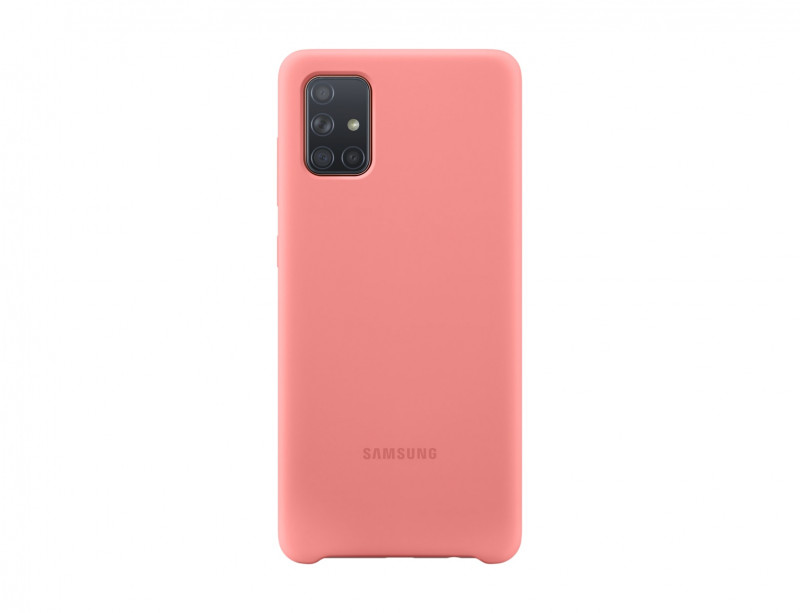 Image of Samsung cover samsung ef pa715tpegeu silicon galaxy a71 rosa Apparati telecomunicazione Telefonia