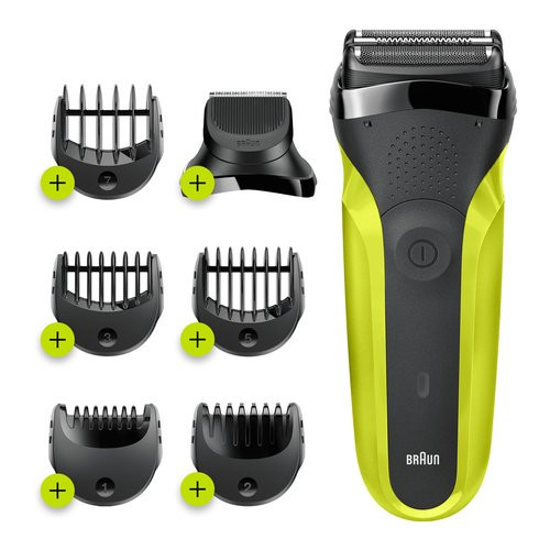 Image of Braun rasoio barba braun 81702942 serie 3 shave&style 300bt verde elettrico