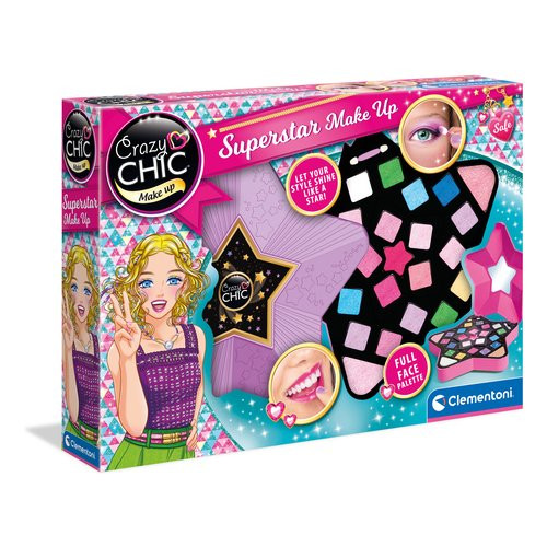 Image of Clementoni crazy chic - superstar make up crazy chic - superstar make up giocattolo Crazy Chic - Superstar Make up Bambini & famiglia Console, giochi & giocattoli