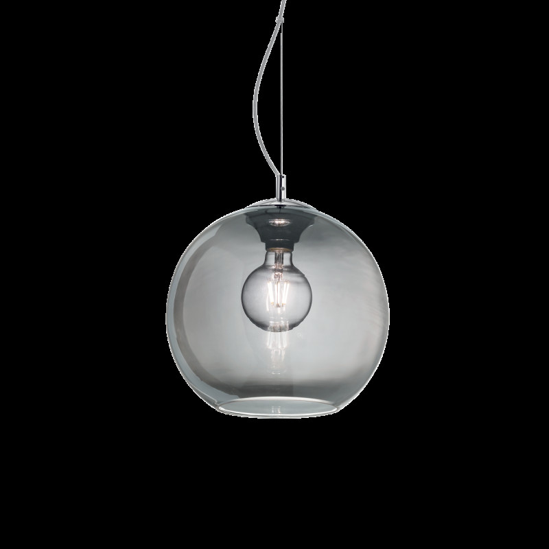 Image of Ideal lux nemo sp1 d20 fume' lampada a sospensione d 200 x h min 430 / max 2180 mm Luci & illuminazione Casa & cucina