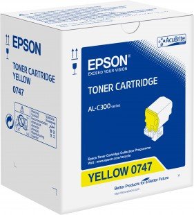 Image of Epson c13s050747 toner giallo al-c300 serie epl- mpg s4 laser Materiale di consumo Informatica