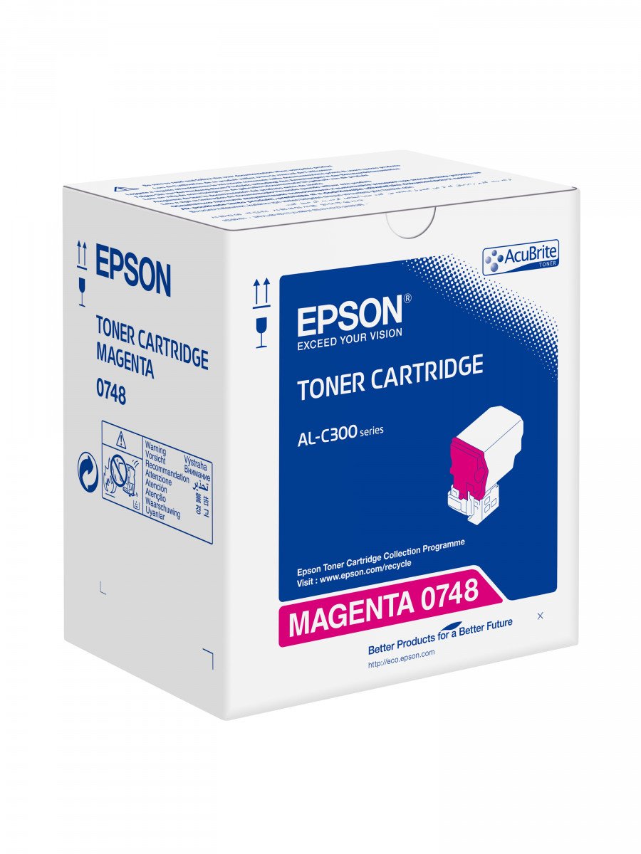 Image of Epson c13s050748 toner magenta al-c300 serie epl- mpg s4 laser Materiale di consumo Informatica