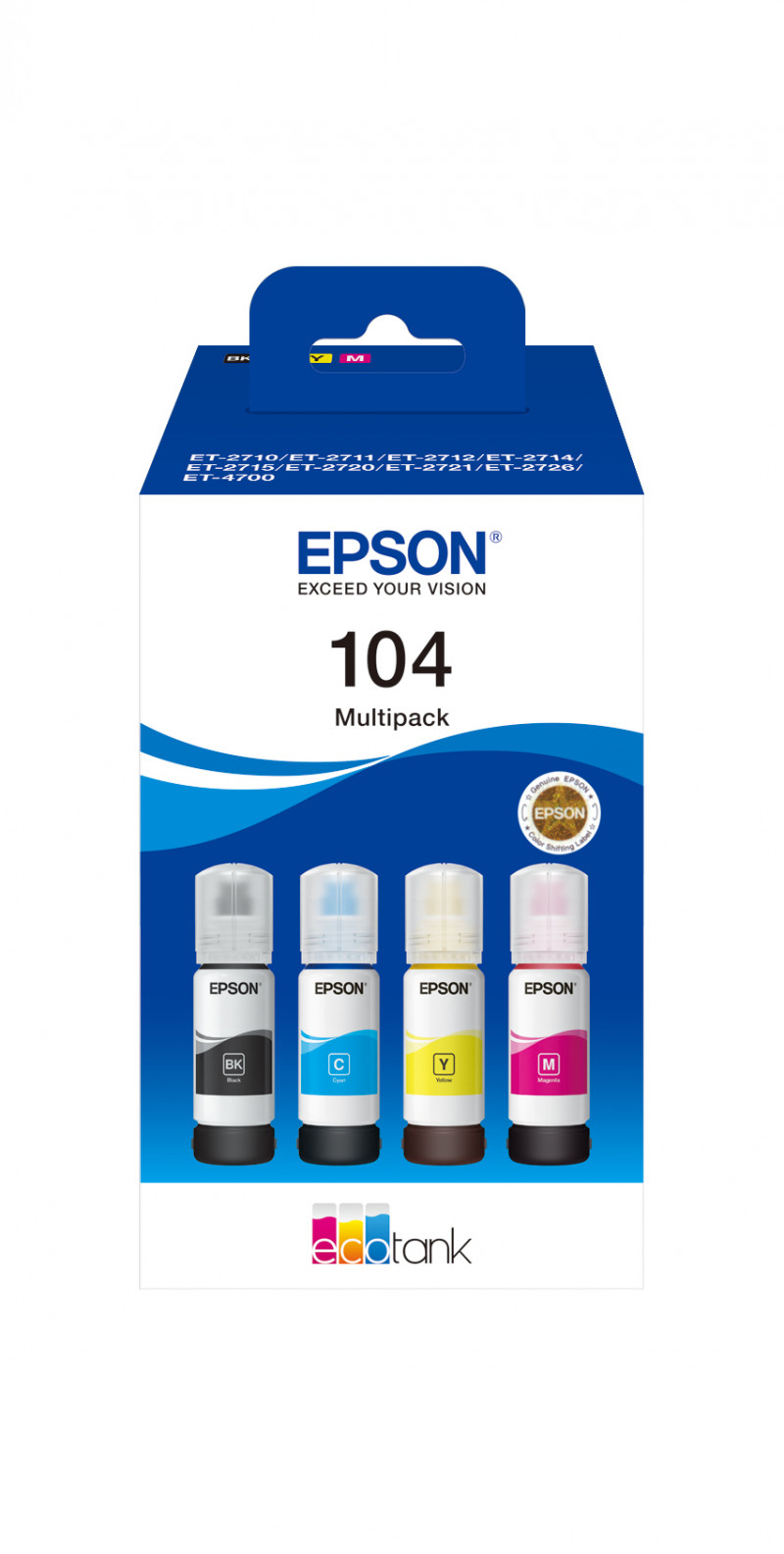 Image of Epson 104 ecotank 4-colour multipack Materiale di consumo Informatica
