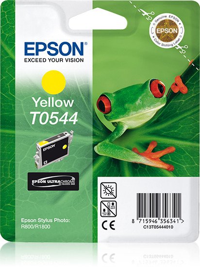 Image of Epson cartuccia ultrachrome t0544 rana 130 ml giallo RANA Materiale di consumo Informatica