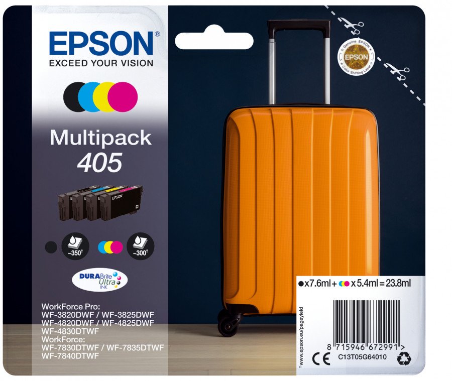 Image of Epson multipack 4-colours 405 durabrite ultra ink Materiale di consumo Informatica
