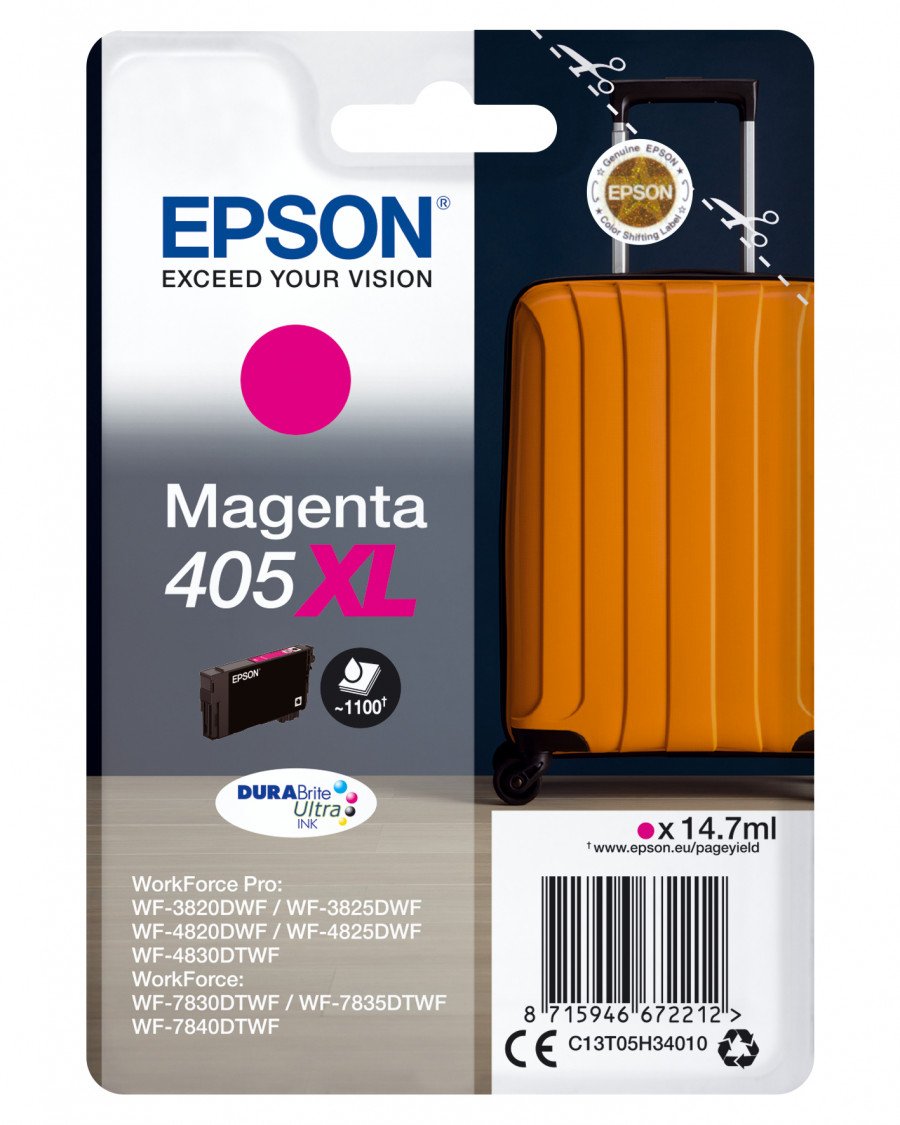 Image of Epson cart.ink magenta 405 xl durabrite Materiale di consumo Informatica