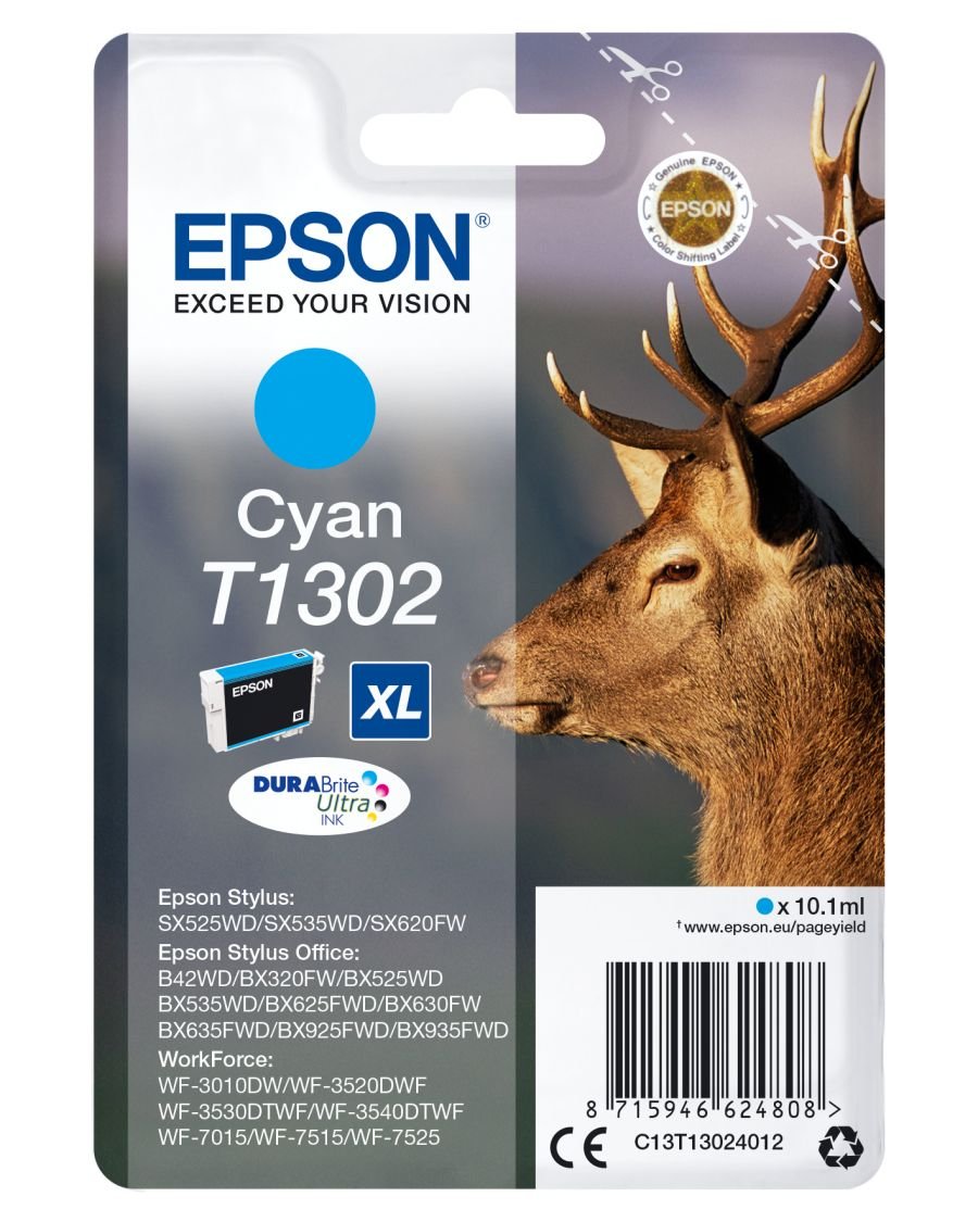 Image of Epson cartuccia inch.ciano cervo tg.xl consumer mpg s1 CERVO Materiale di consumo Informatica