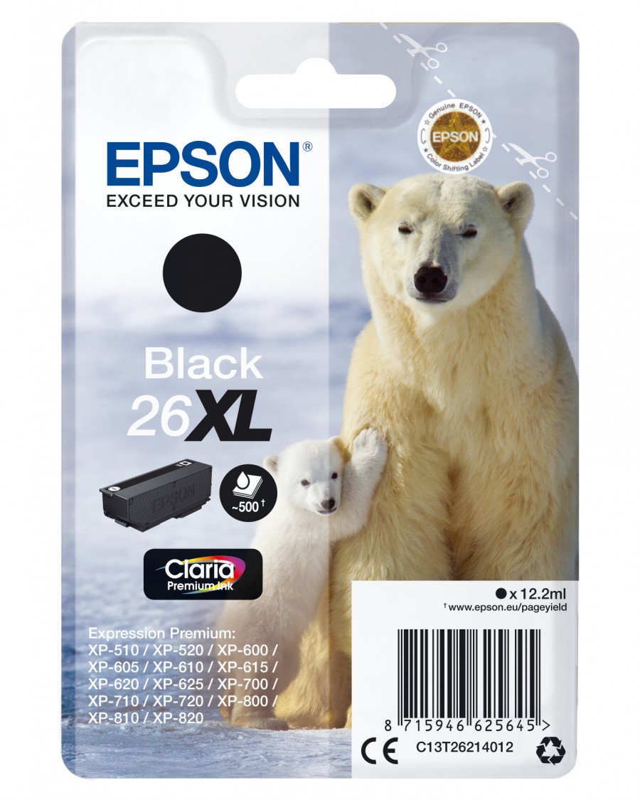 Image of Epson orso polare xl cart.nero orsopolare antitaccheg consumer mpg s1 ORSO POLARE XL Materiale di consumo Informatica
