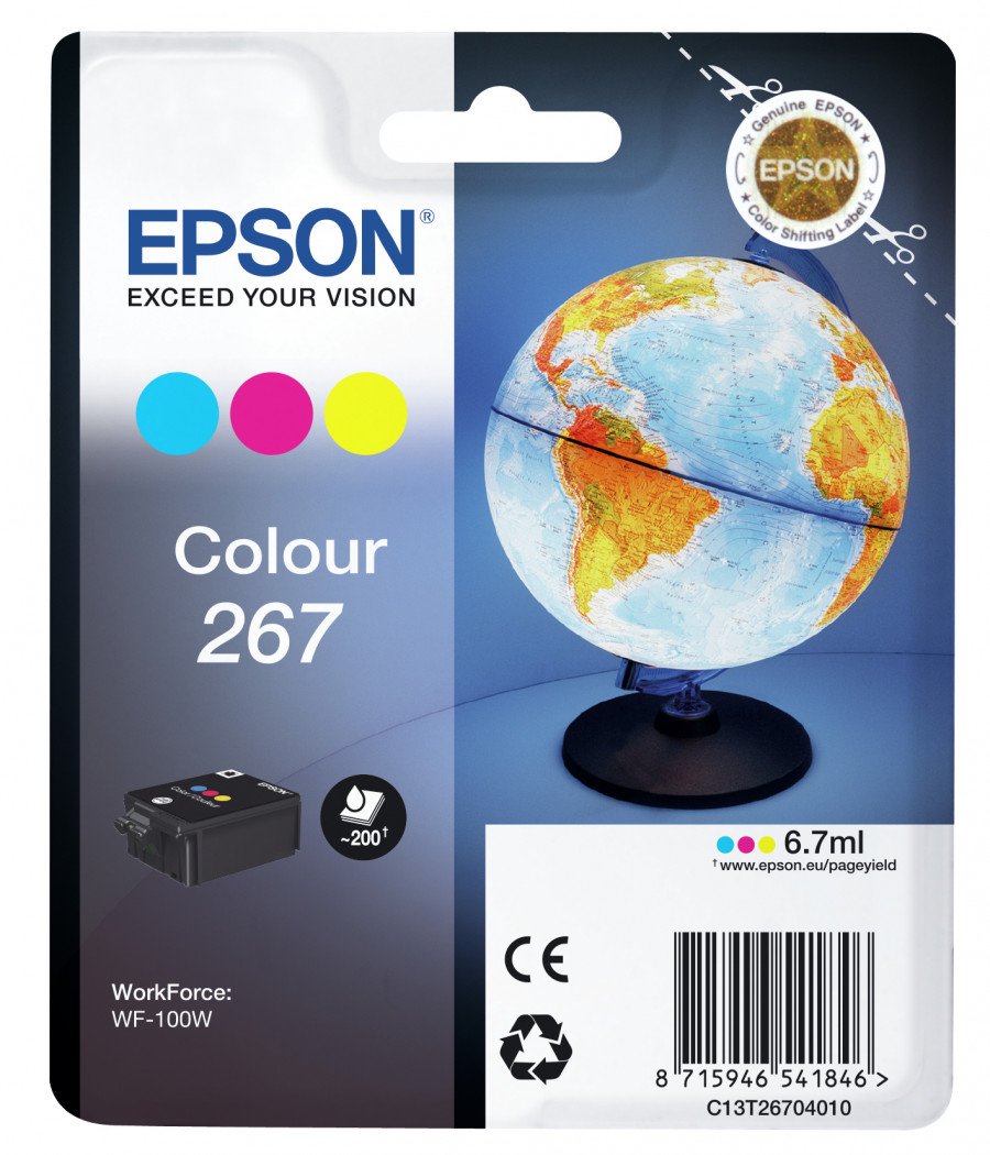 Image of Epson cartuccia stampante epson c13t26704020 267 GLOBO Materiale di consumo Informatica