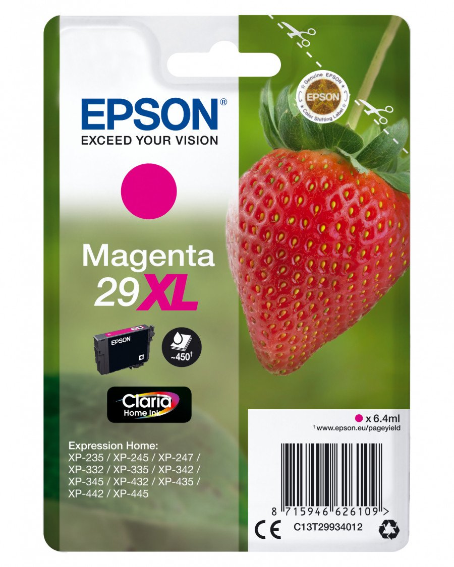 Image of Epson fragola xl cartuccia magenta t29xl cartucce mpg s1 FRAGOLA XL Materiale di consumo Informatica