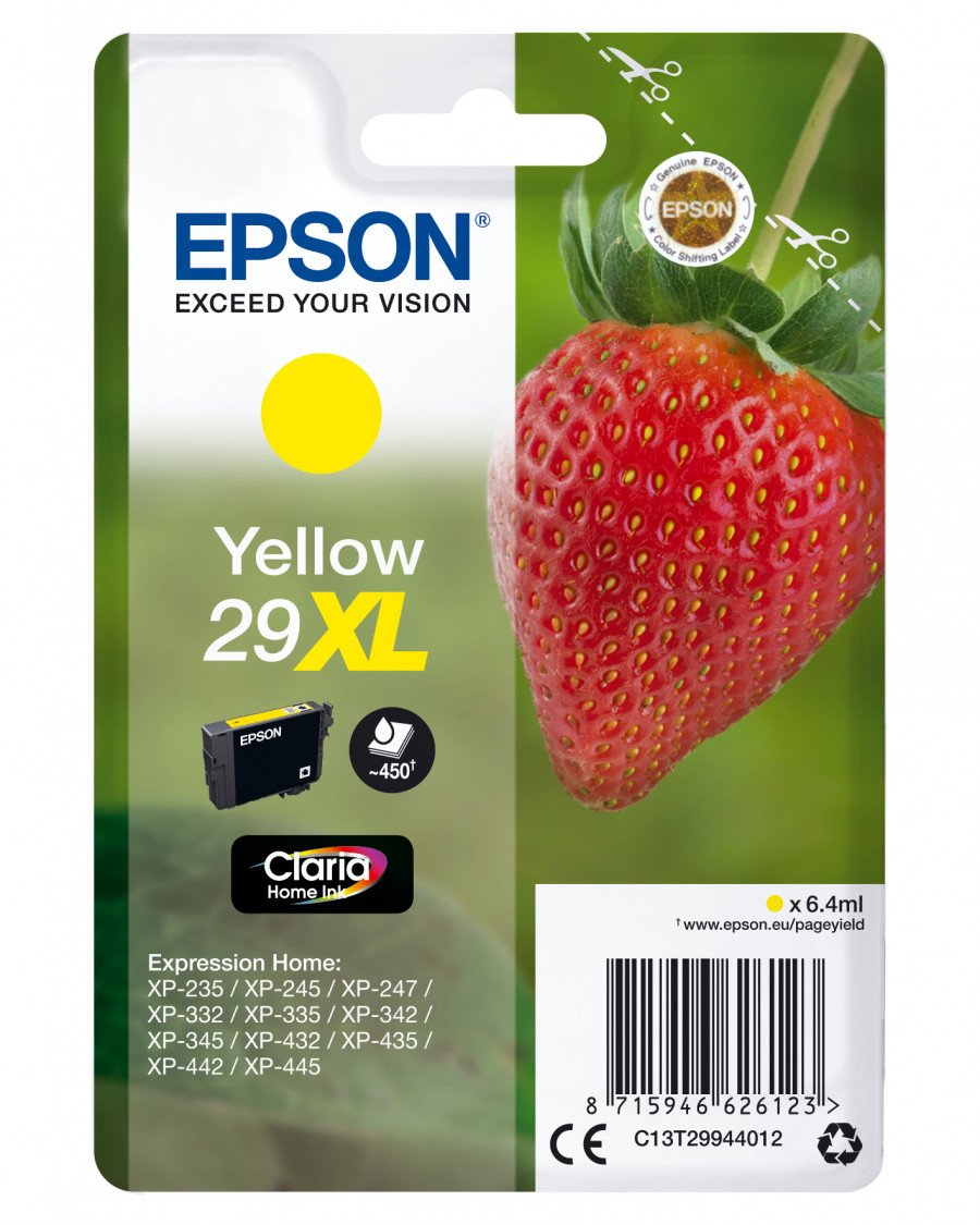 Image of Epson cartuccia stampante epson c13t29944020 claria t29 xl Materiale di consumo Informatica