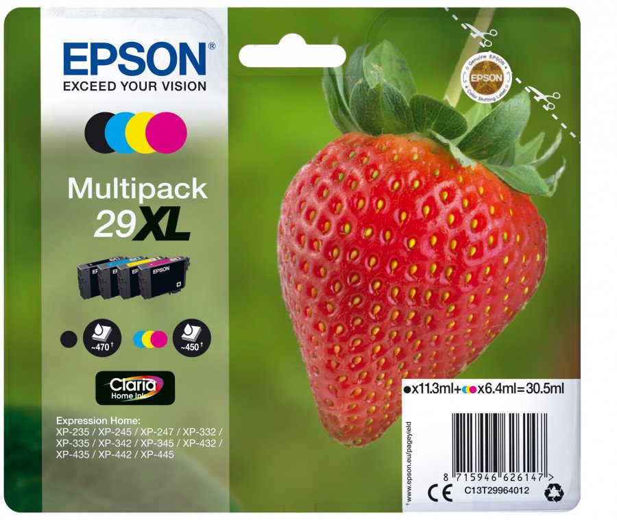 Image of Epson set cartucce stampante epson c13t29964022 multipack t29 xl Materiale di consumo Informatica