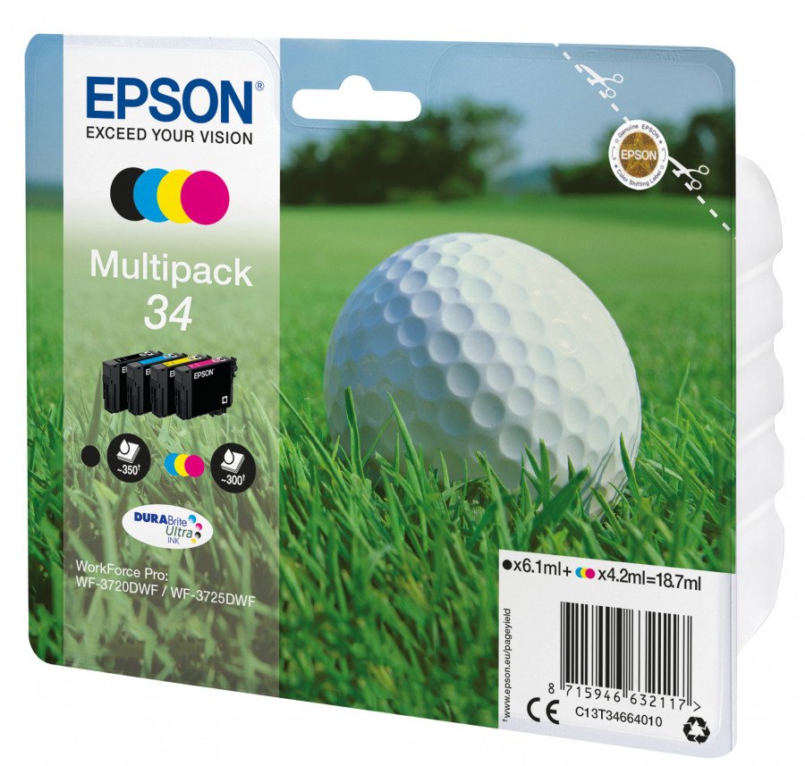 Image of Epson multipack 4 colori pallina da golf cartucce mpg s1 PALLINA DA GOLF Materiale di consumo Informatica