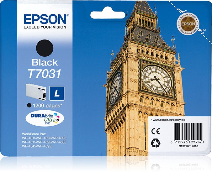 Image of Epson tanica inchiostro a pigmenti nero BIG BEN Materiale di consumo Informatica