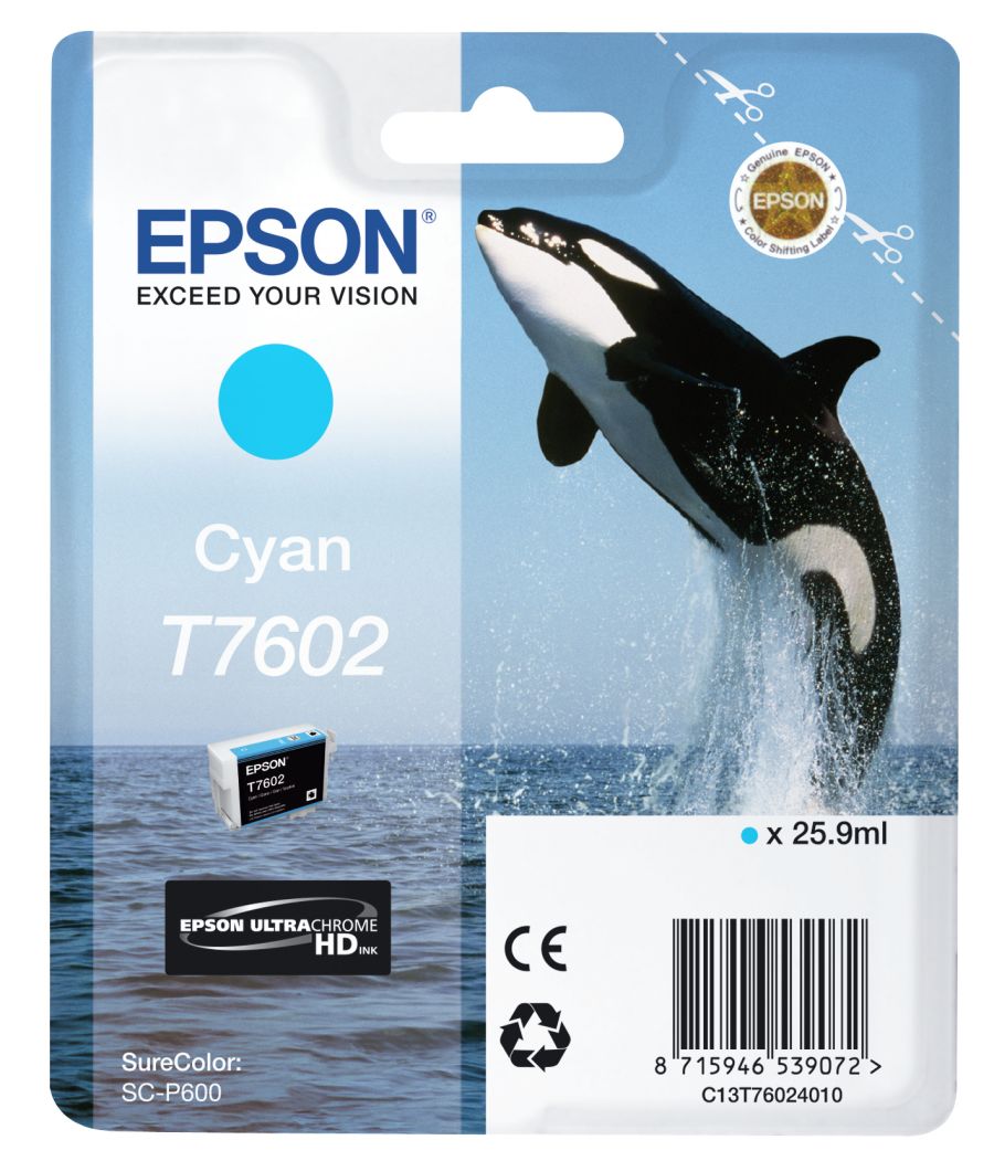 Image of Epson t7602 ink jet cyan Materiale di consumo Informatica